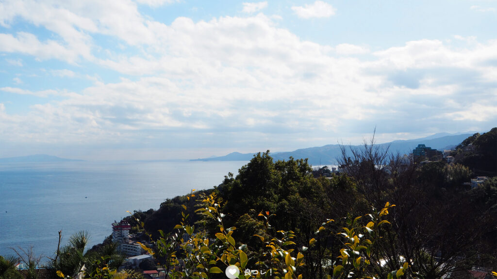 伊豆山神社から見られる絶景