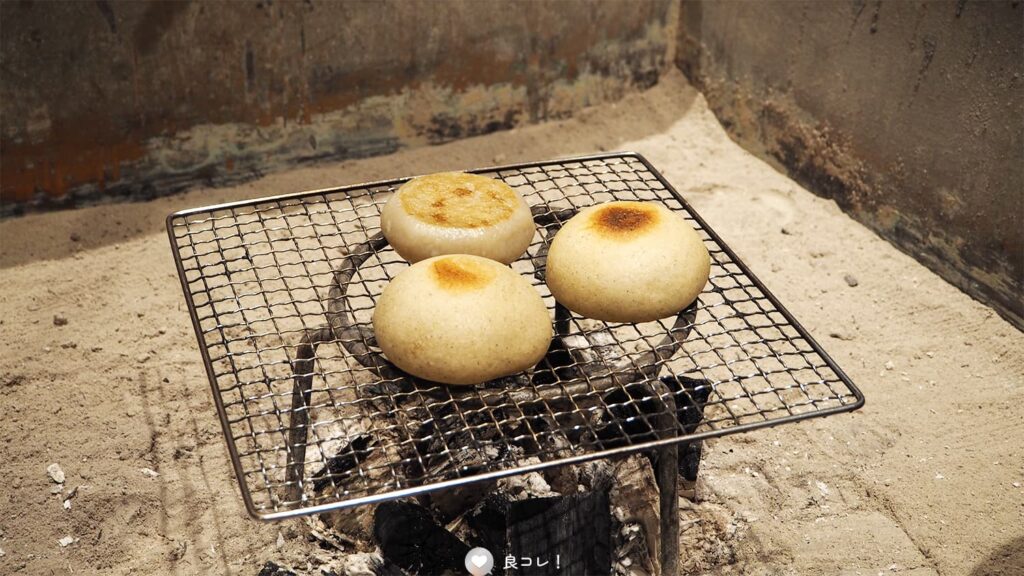 こんがり焼き目がついたおやき